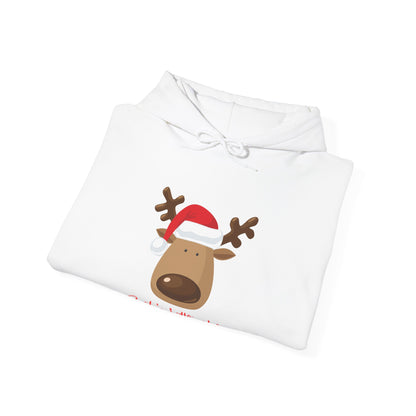 Reindeer Christmas Hoodie - Cozy Holiday Gift, Smiles Little Helper Sweatshirt, Unisex Pullover, Winter Wear, Festive Apparel