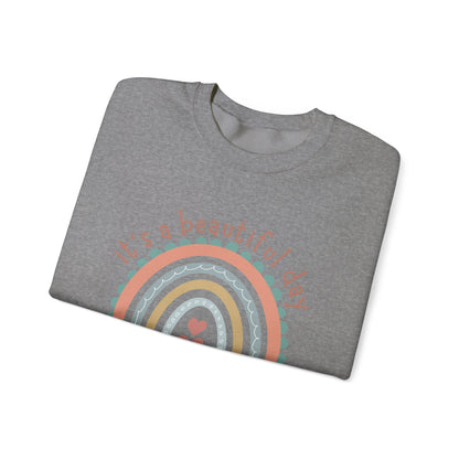 Rainbow Teacher Sweatshirt - Perfect Gift for Educators, Classroom Apparel, Cozy Style for Teachers, Back to School