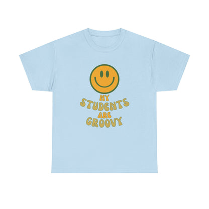 Groovy Teacher Tee, Fun Classroom Shirt, Gifts for Educators, Back to School Apparel, Positive Vibe T-Shirt