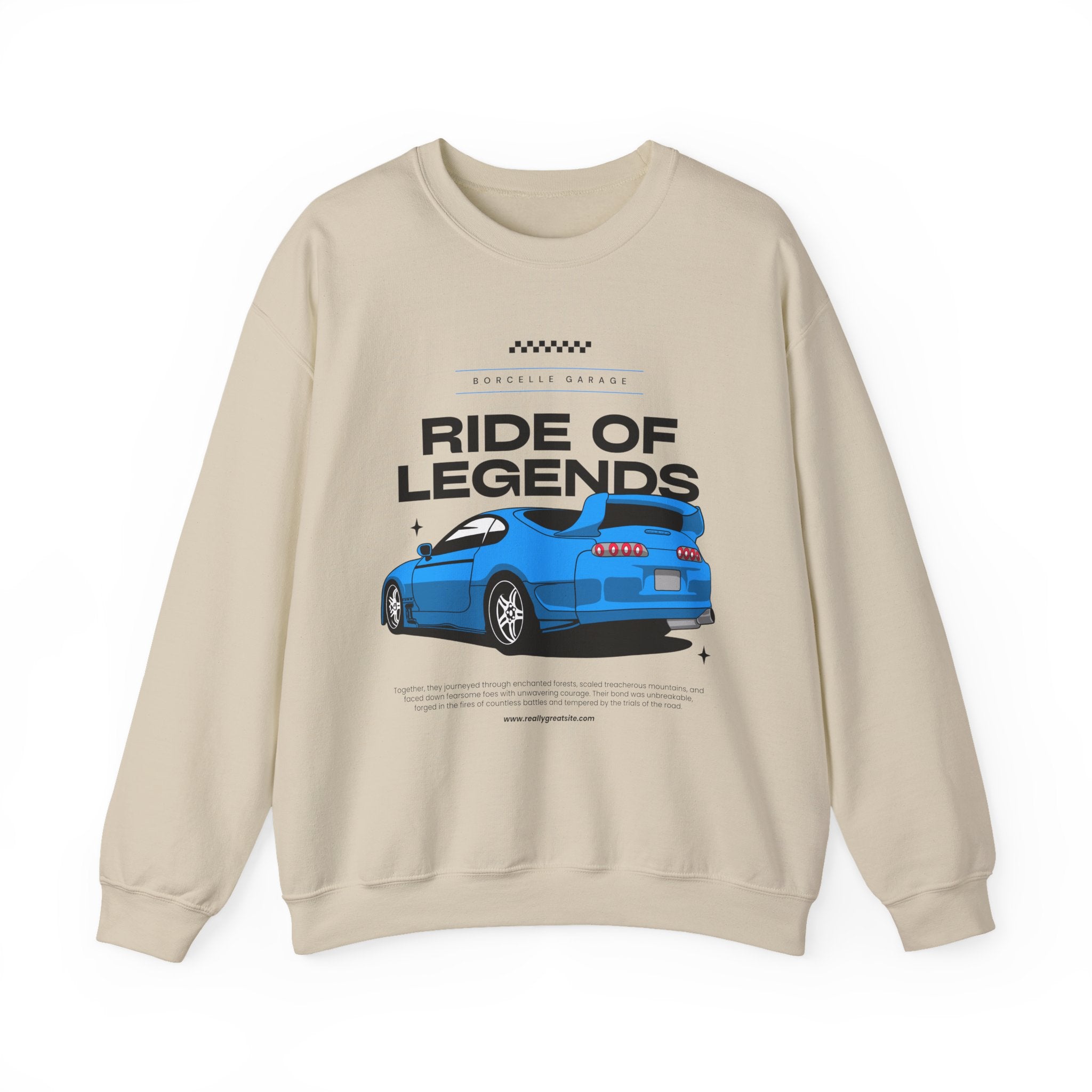 Ride of Legends Unisex Heavy Blend™ Crewneck Sweatshirt, Casual Car Sweatshirt