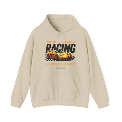 Sporty Racing Hoodie for Car Enthusiasts, Perfect For Track Day, Casual Wear, Unisex Fashion