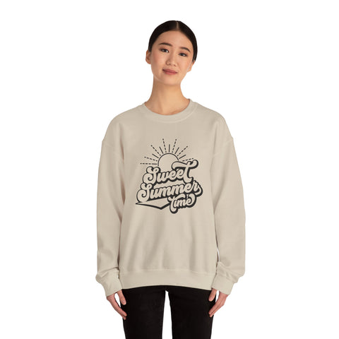 Summer Vibes Crewneck Sweatshirt, Cozy Unisex Pullover, Perfect for Beach Days, Gift for Summer Lovers, Matching Family Outfit