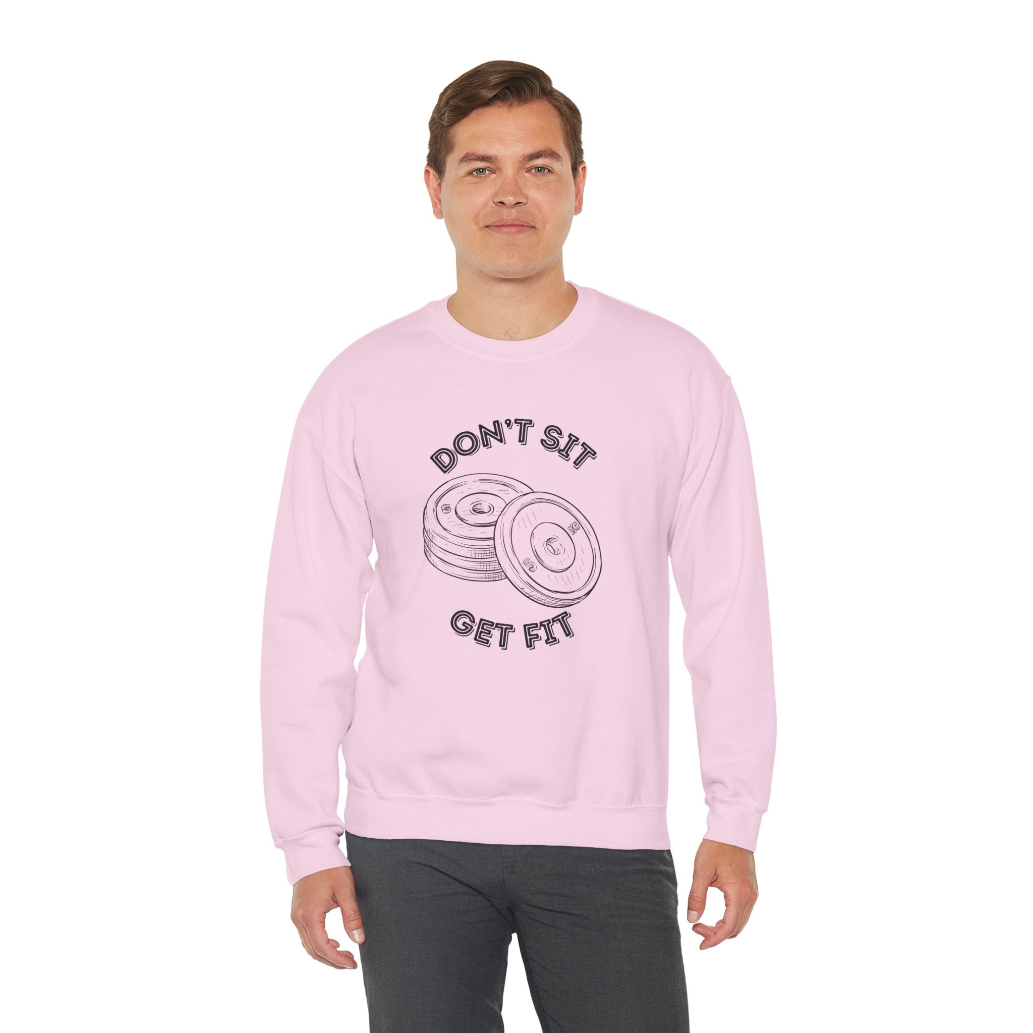 Fitness Motivation Crewneck Sweatshirt, Workout Apparel, Gym Sweatshirt, Gift for Fitness Lovers, Motivational Clothing, Cozy Fitness