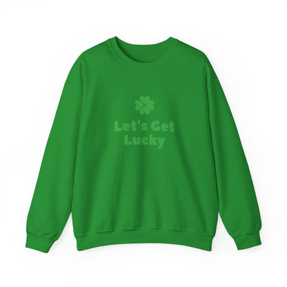 St Patrick's Day Unisex Heavy Blend™ Crewneck Sweatshirt, Let's Get Lucky