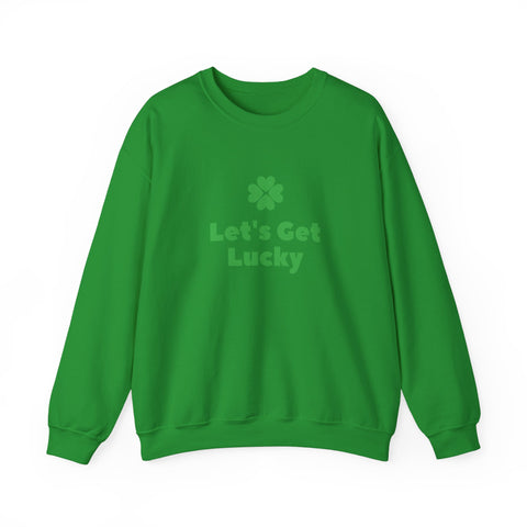 St Patrick's Day Unisex Heavy Blend™ Crewneck Sweatshirt, Let's Get Lucky