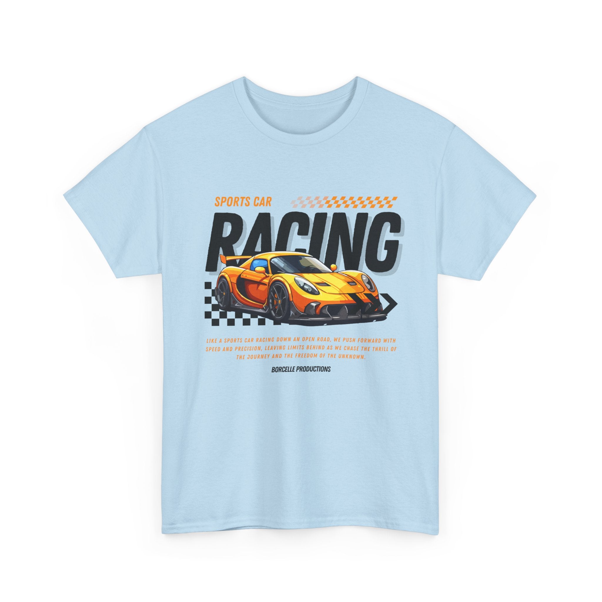 Racing Graphic Tee - Unisex Heavy Cotton Shirt, Car Enthusiast Apparel, Casual Wear, Racing Event Outfit