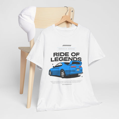 Ride of Legends Cotton Tee for Car Enthusiasts, Unisex T-Shirt, Vintage Car Fan Apparel