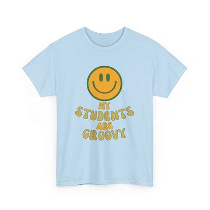 Groovy Teacher Tee, Fun Classroom Shirt, Gifts for Educators, Back to School Apparel, Positive Vibe T-Shirt