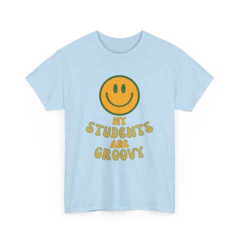 Groovy Teacher Tee, Fun Classroom Shirt, Gifts for Educators, Back to School Apparel, Positive Vibe T-Shirt