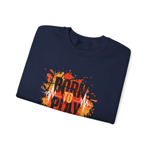 Motivational Crewneck Sweatshirt - Born to Plan, Cozy Sports Sweatshirt, Unisex Gift, Creative Apparel, Casual Wear, Fall Fashion