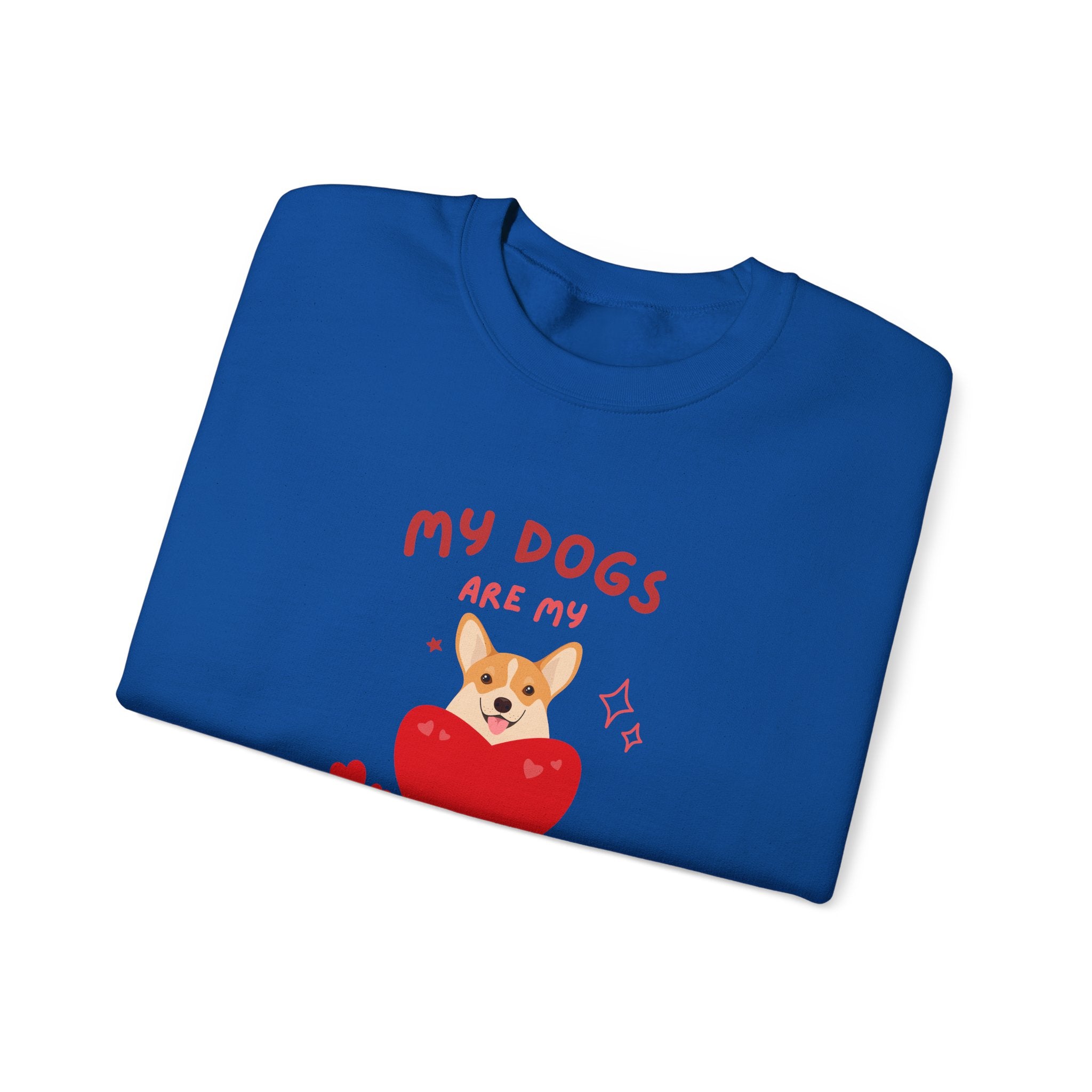 My Dogs Are My Valentine Sweatshirt, Cute Dog Lover Gift, Unisex Crewneck, Warm Valentine's Apparel, Cozy Pet Lover Clothing, Dog Lover