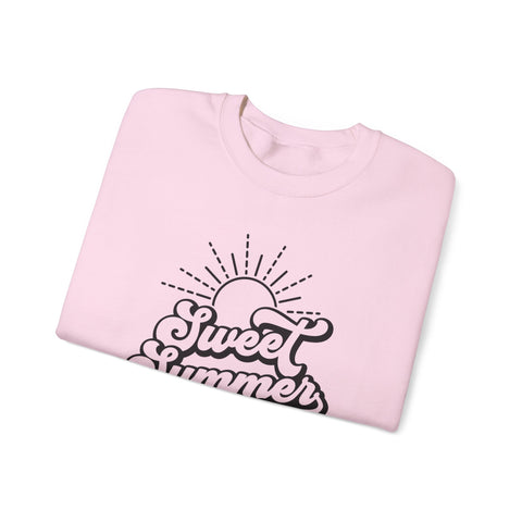 Summer Vibes Crewneck Sweatshirt, Cozy Unisex Pullover, Perfect for Beach Days, Gift for Summer Lovers, Matching Family Outfit