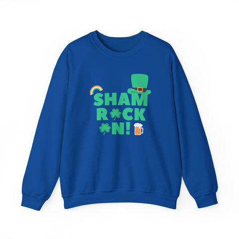 Sham Rock Unisex Sweatshirt, St. Patrick's Day Jumper, Lucky Clover Crewneck, Irish Holiday Pullover, Green Festival Top