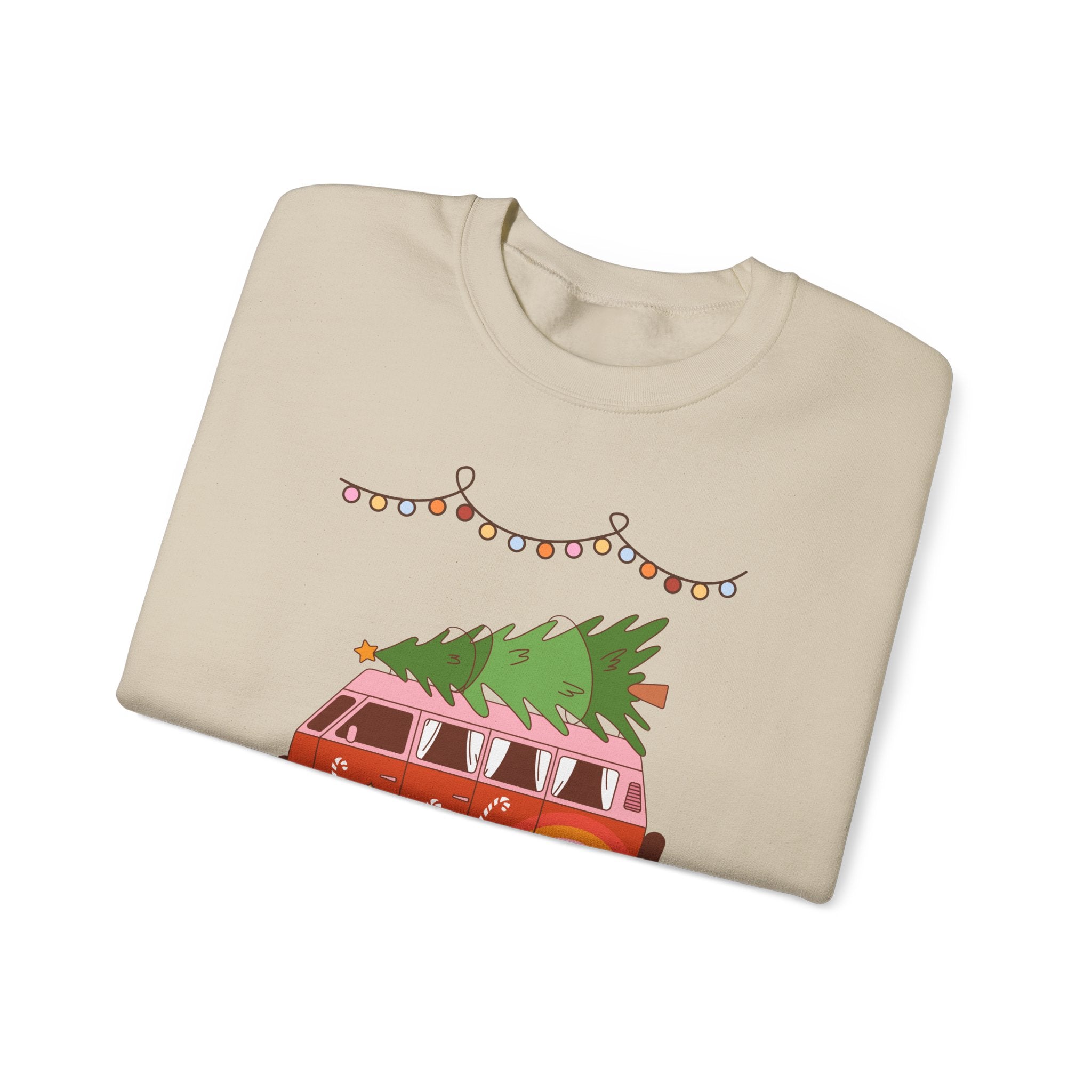 Festive Christmas Sweatshirt, Cozy Holiday Vibes, Perfect for Family Gatherings, Christmas Parties, and Winter Celebrations, Unisex Gift