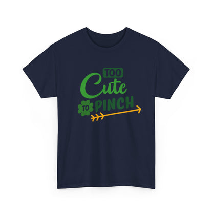 Cute St Patrick's Day Unisex Heavy Cotton Tee, Funny Holiday Shirt, Gift for Her, Green Graphic Tee, Party Outfit