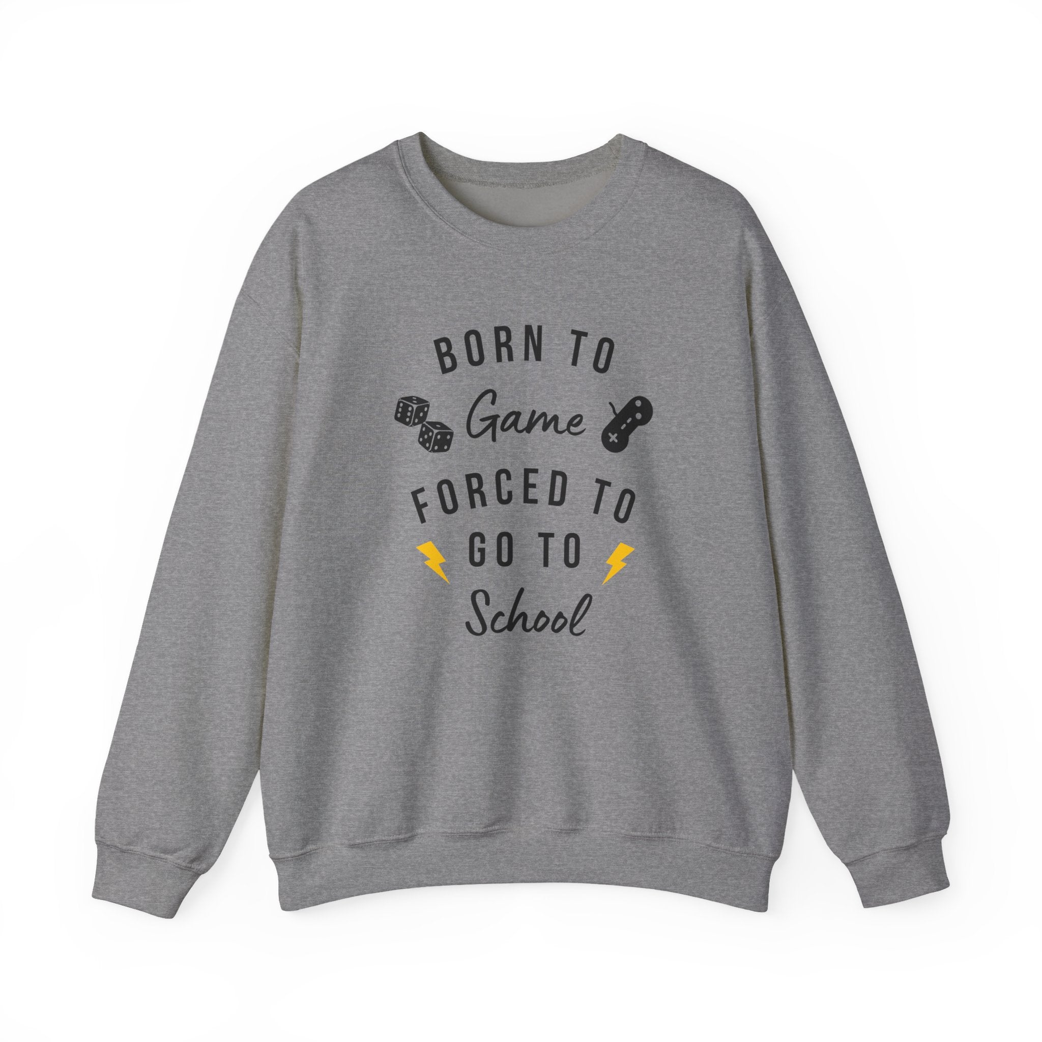 Born to Game Crewneck Sweatshirt | Gaming Apparel, School Sweatshirt, Unisex Fashion, Cozy Casual Wear