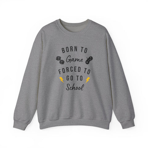 Born to Game Crewneck Sweatshirt | Gaming Apparel, School Sweatshirt, Unisex Fashion, Cozy Casual Wear