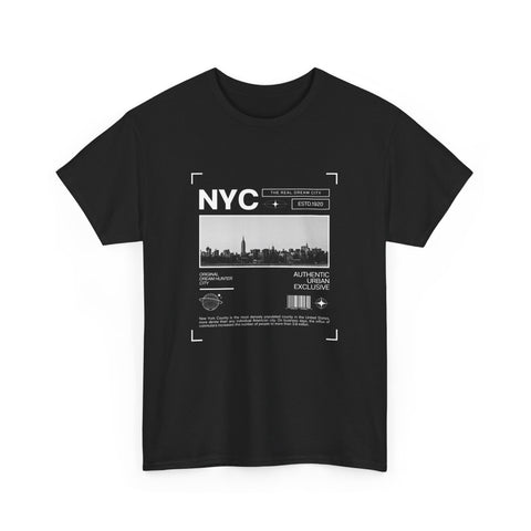 NYC Graphic Tee, Unisex Cotton T-Shirt for City Lovers, Travel Souvenir, Casual Wear, Streetwear Style Fashion