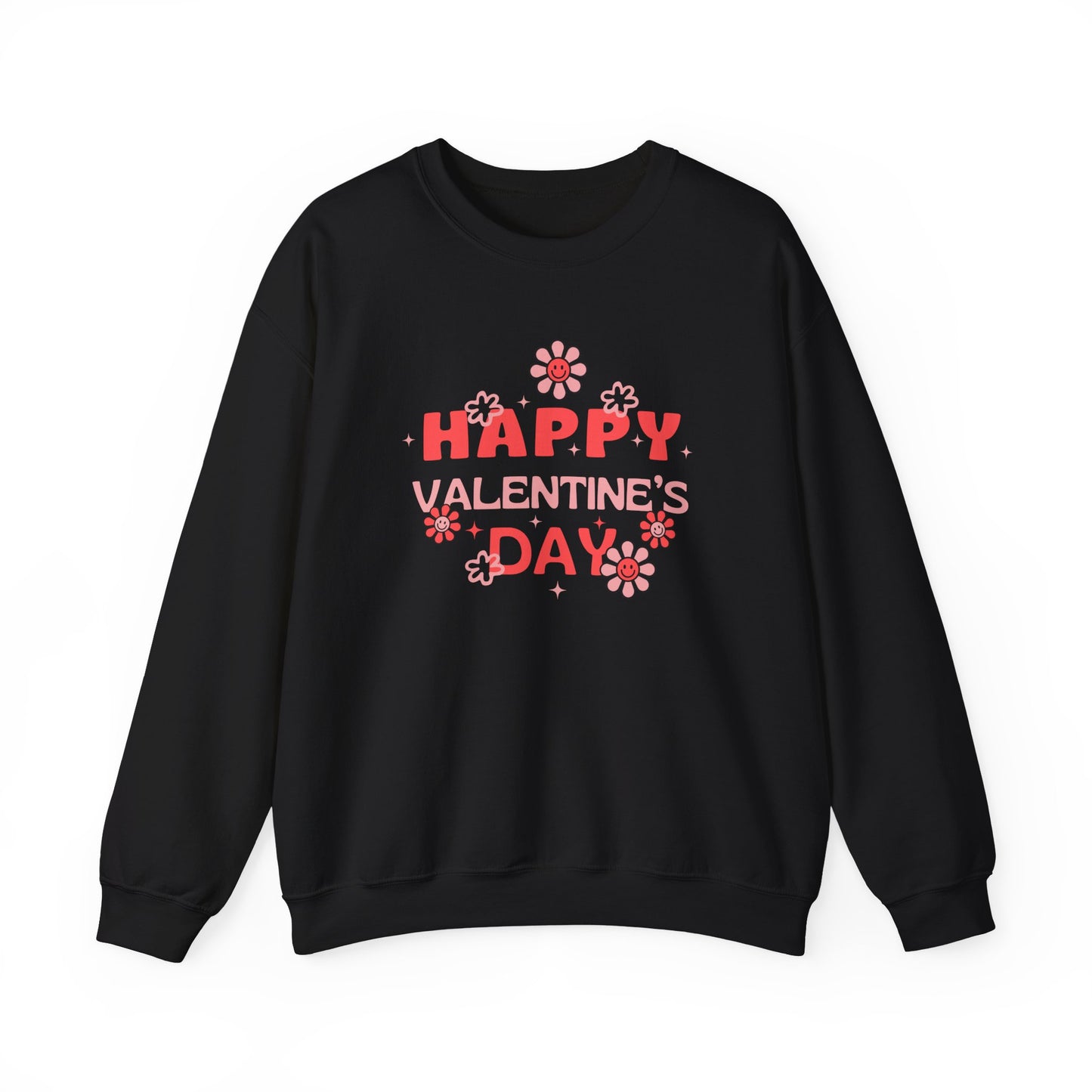 Valentine's Day Sweatshirt - Unisex Crewneck, Cozy Gift, Love Apparel, Floral Design, Valentine's Day Outfit, Valentine's Day Clothing