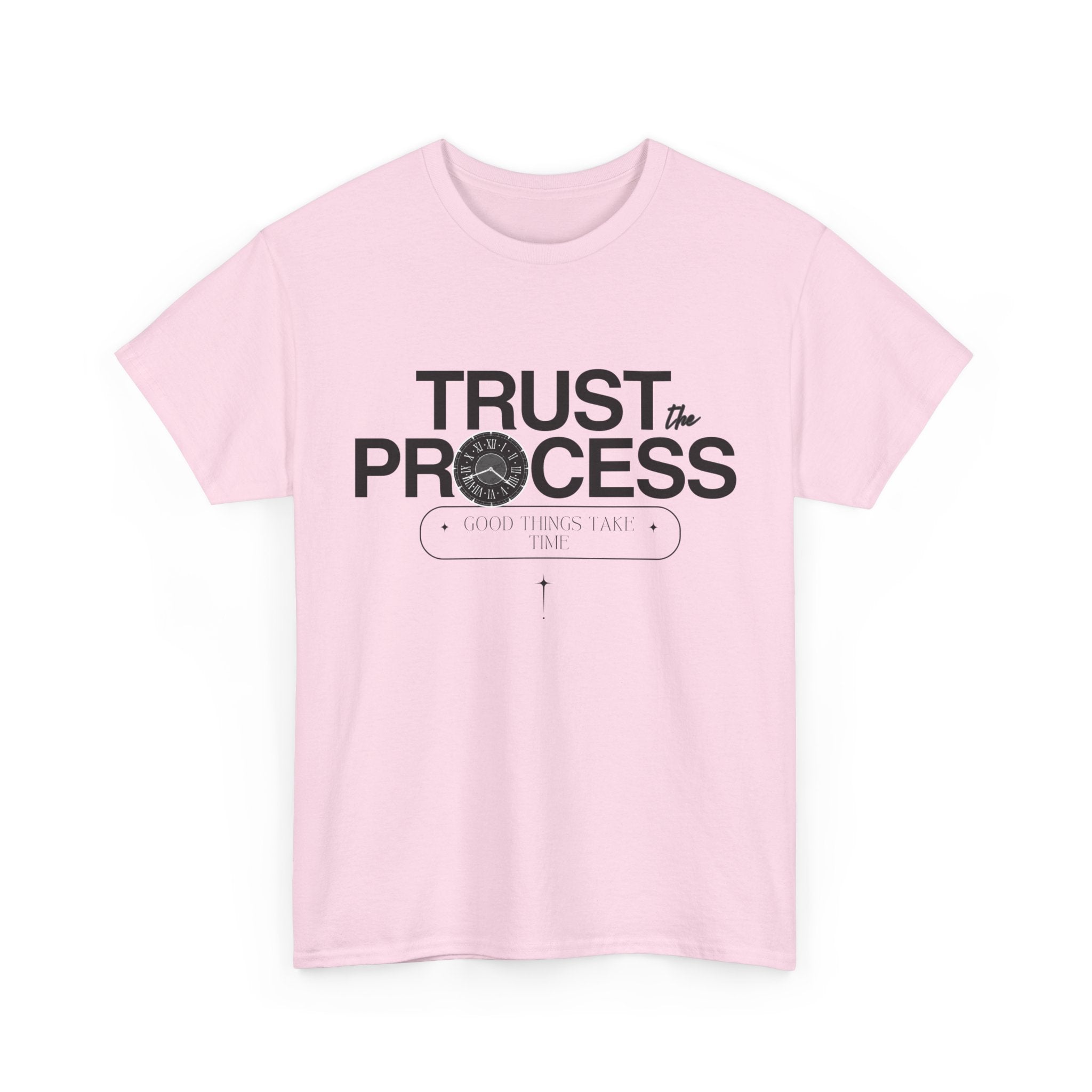 Trust the Process Unisex Heavy Cotton Tee, Motivational Shirt, Inspirational Gift, Casual Wear, Comfortable Everyday Tee