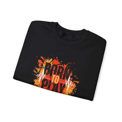Motivational Crewneck Sweatshirt - Born to Plan, Cozy Sports Sweatshirt, Unisex Gift, Creative Apparel, Casual Wear, Fall Fashion