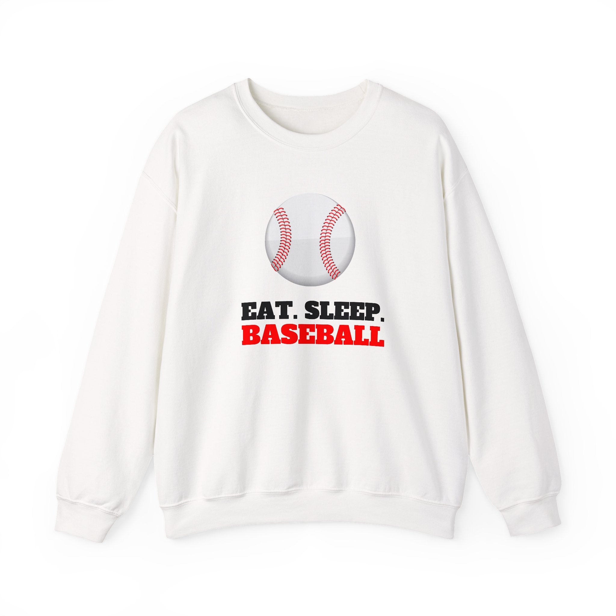 Baseball Sweatshirt - Eat Sleep Baseball, Unisex Crewneck, Gift for Baseball Fans, Sports Apparel, Cozy Sweatshirt