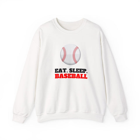 Baseball Sweatshirt - Eat Sleep Baseball, Unisex Crewneck, Gift for Baseball Fans, Sports Apparel, Cozy Sweatshirt