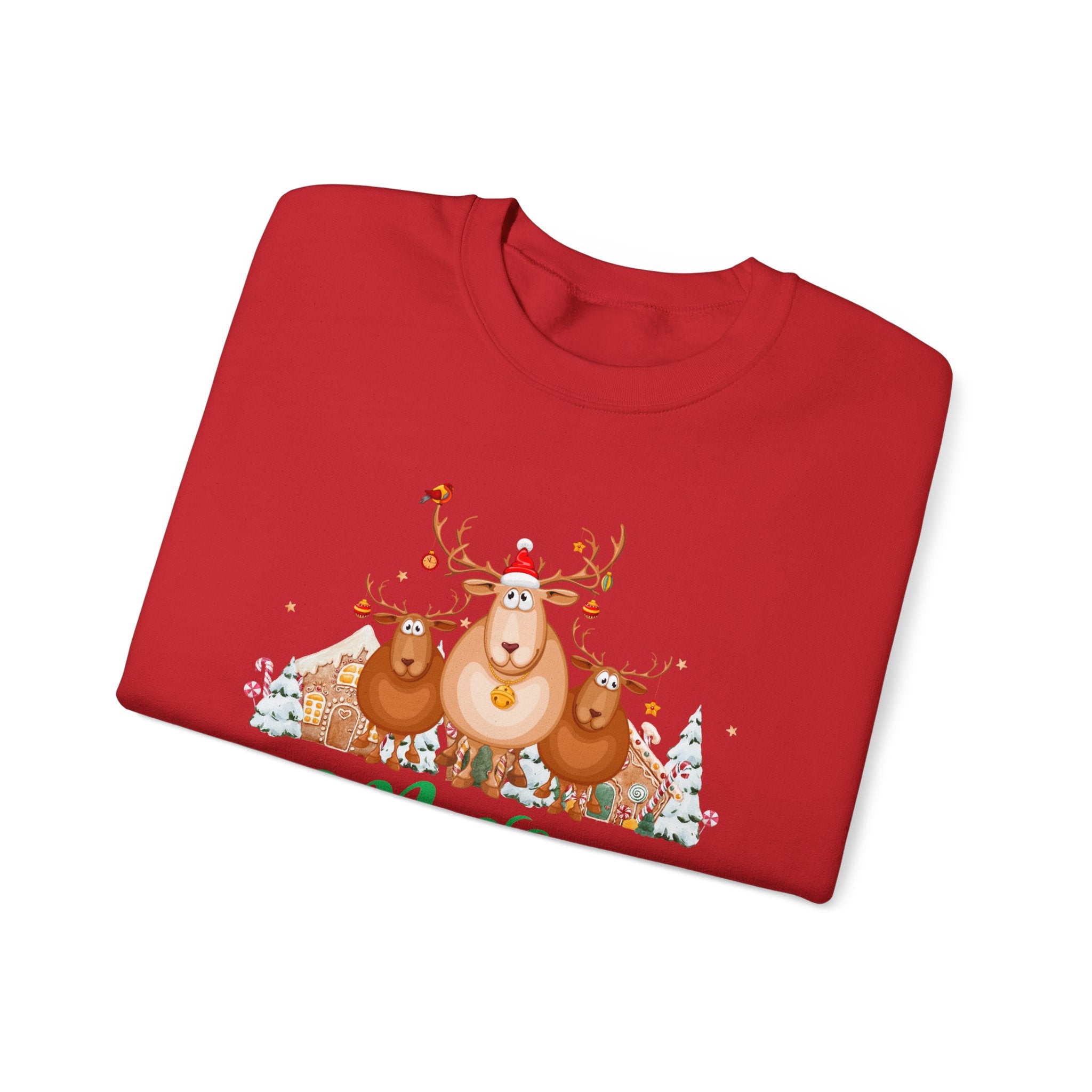 Cozy Christmas Reindeer Sweatshirt | Graphic Canvas Holiday Crewneck - Gift for Him & Her