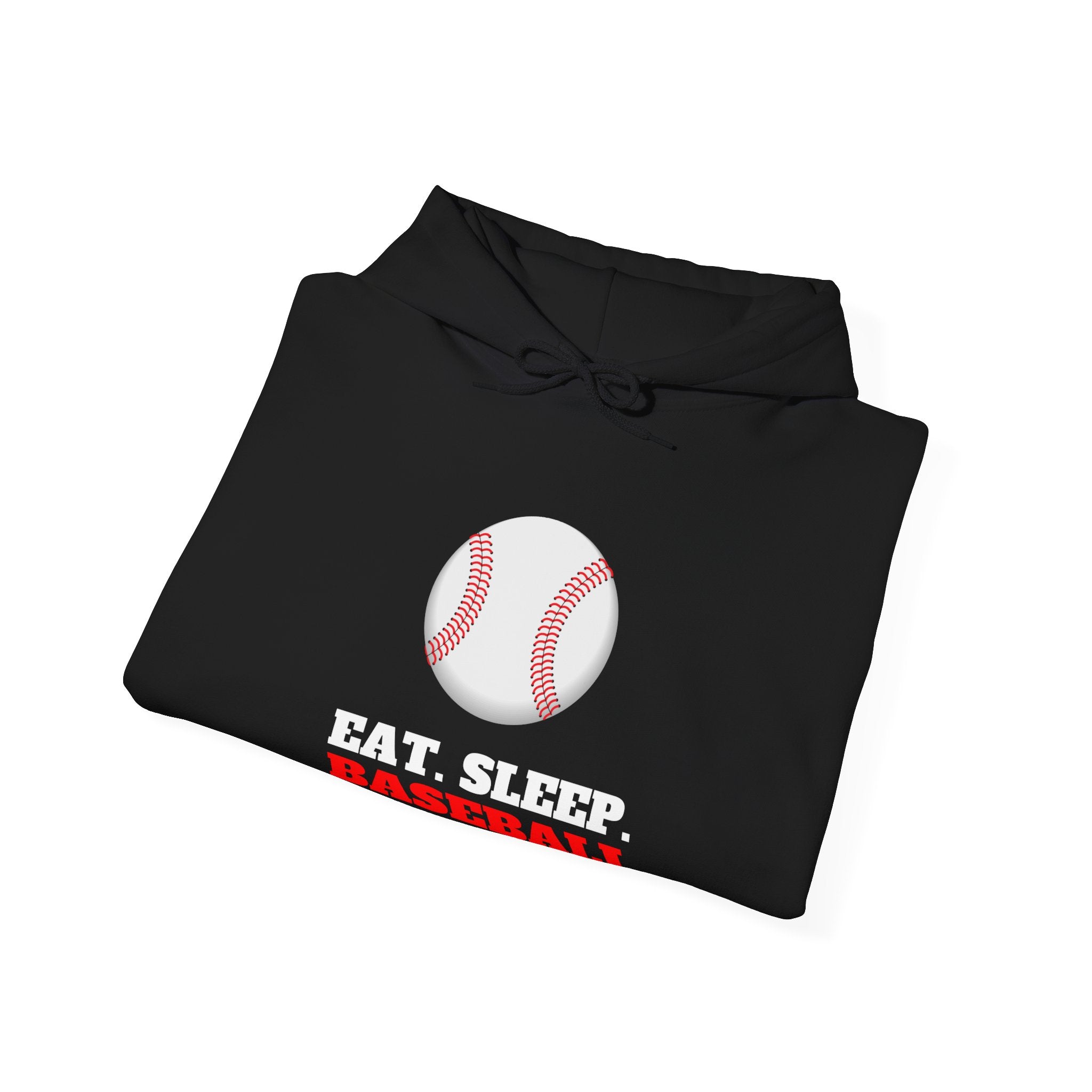 Baseball Hoodie - Eat Sleep Baseball, Sports Fan Gift
