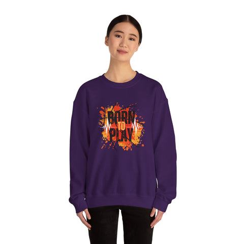 Motivational Crewneck Sweatshirt - Born to Plan, Cozy Sports Sweatshirt, Unisex Gift, Creative Apparel, Casual Wear, Fall Fashion