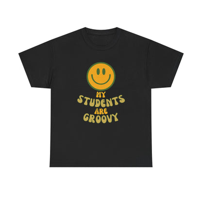 Groovy Teacher Tee, Fun Classroom Shirt, Gifts for Educators, Back to School Apparel, Positive Vibe T-Shirt