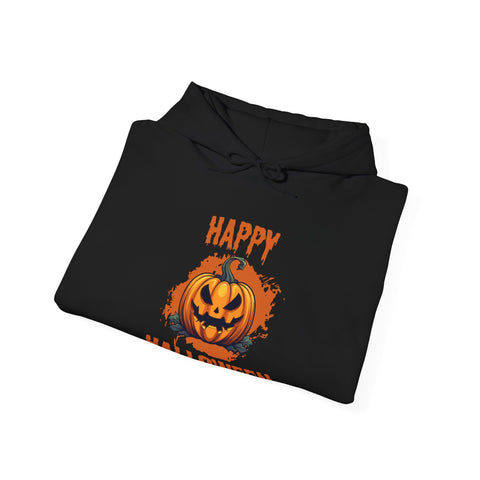 Halloween Pumpkin Hoodie, Fall Sweatshirt, Unisex Cozy Pullover for Halloween, Trick or Treat Gift, Spooky Season Apparel
