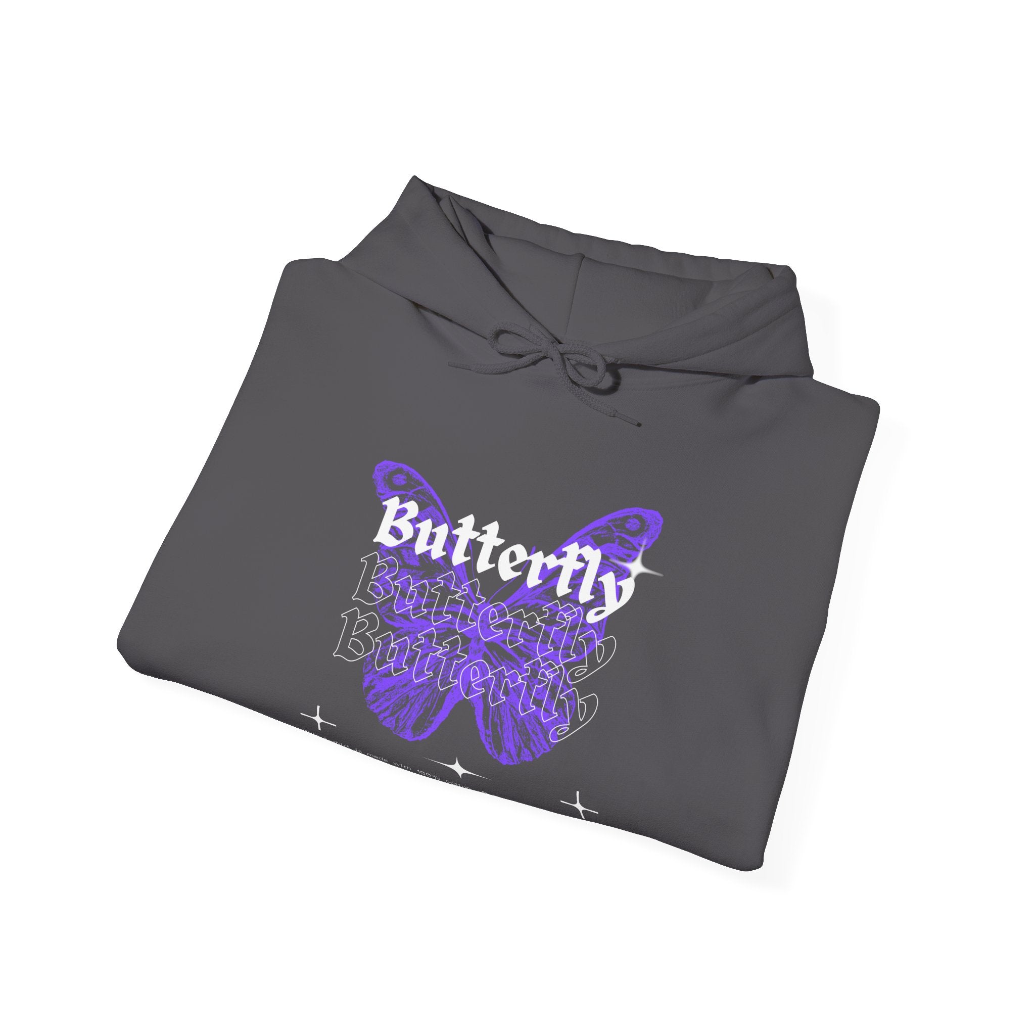 Butterfly Unisex Hoodie, Cozy Streetwear Sweatshirt for Nature Lovers, Spring Fashion, Casual Wear