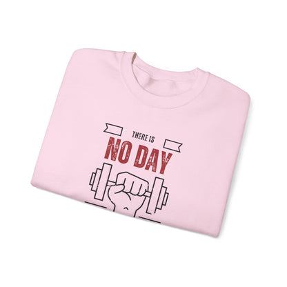 Motivational Gym Sweatshirt – No Day Without Gym