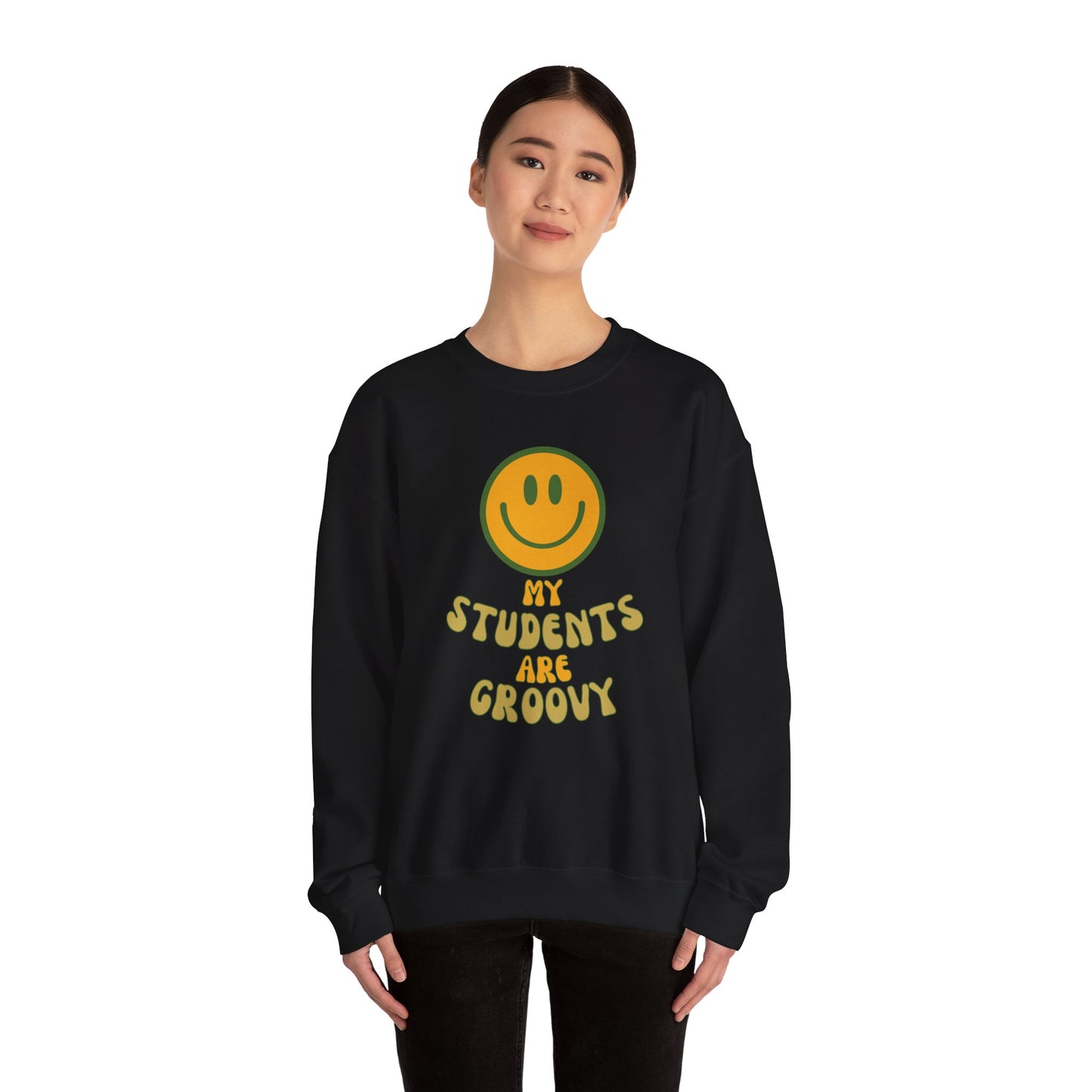 Groovy Student Sweatshirt for Teachers, Unisex Crewneck, Gift for Educators, Classroom Apparel, Funny Teacher Sweatshirt