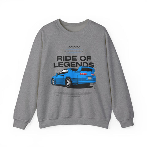 Ride of Legends Unisex Heavy Blend™ Crewneck Sweatshirt, Casual Car Sweatshirt