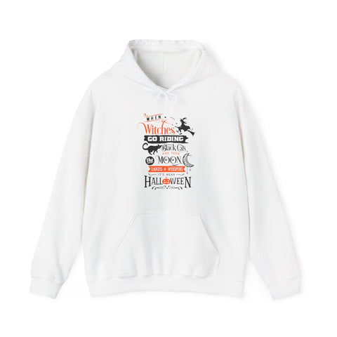 Halloween Witches Hoodie: Cozy Sweatshirt, Spooky Nightwear, Pumpkin Patch Outfit, Fall Celebration Gift, Witchy Style