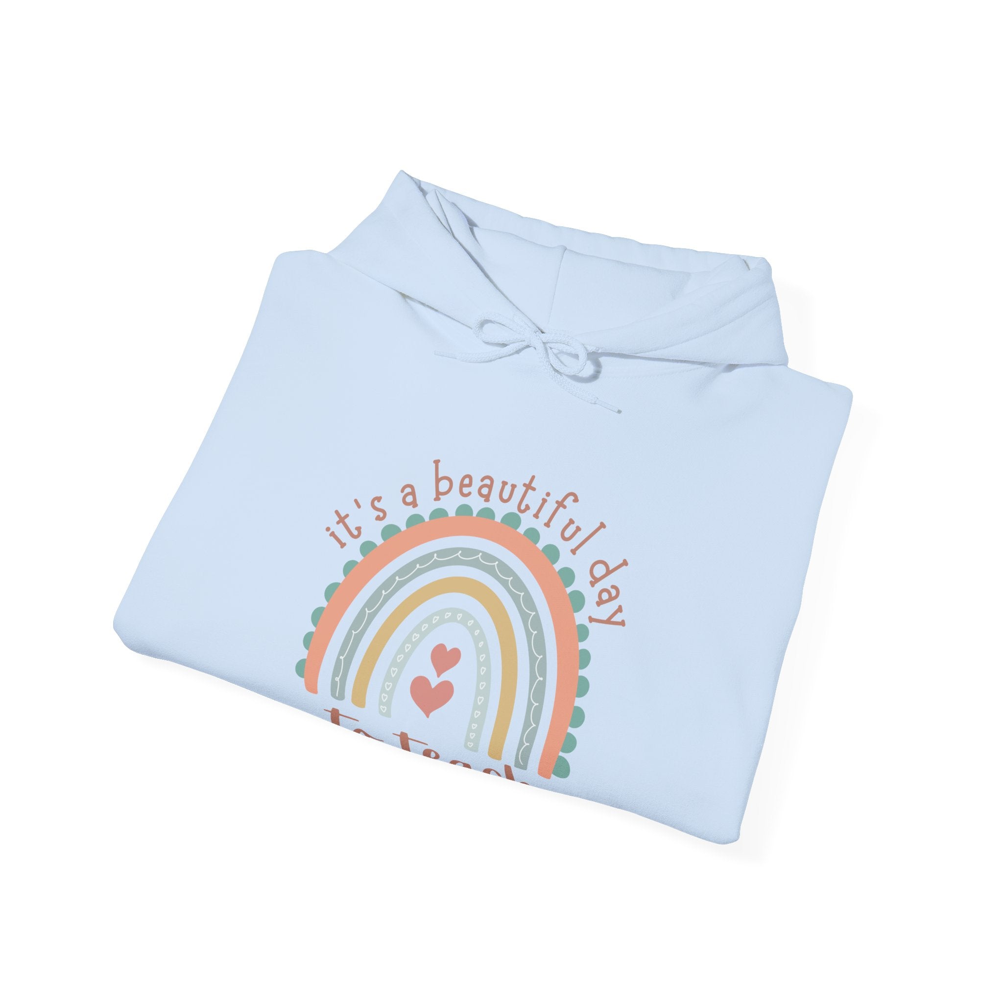 Rainbow Teacher Hoodie | Cozy Educator Gift, Teacher Appreciation, Back to School, Classroom Style, Inspirational Apparel, Unisex Sweatshirt