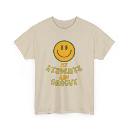 Groovy Teacher Tee, Fun Classroom Shirt, Gifts for Educators, Back to School Apparel, Positive Vibe T-Shirt