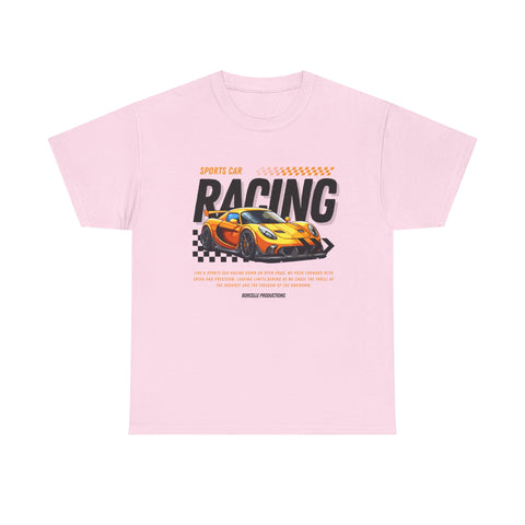 Racing Graphic Tee - Unisex Heavy Cotton Shirt, Car Enthusiast Apparel, Casual Wear, Racing Event Outfit