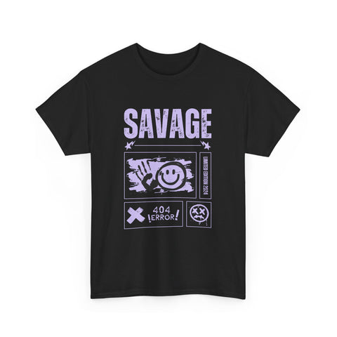 Savage Smile Tee - Casual Streetwear Unisex Heavy Cotton T-shirt