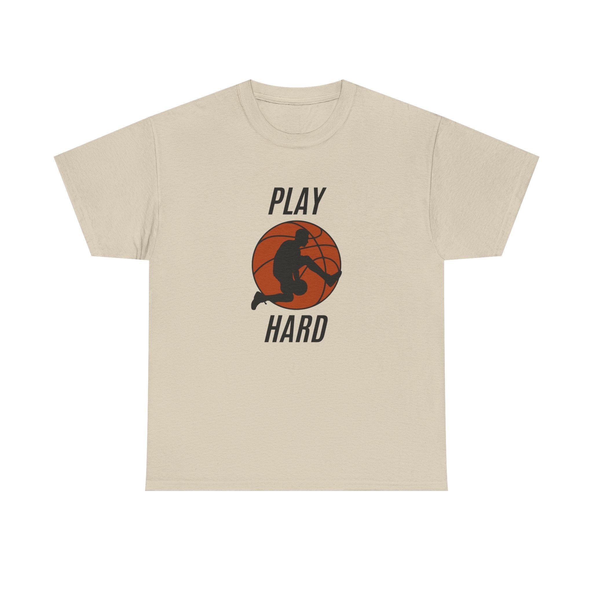 Play Hard Basketball Tee, Sports T-Shirt, Unisex Cotton Top, Gift for Sports Lovers, Athletic Wear, Casual Fitness Shirt