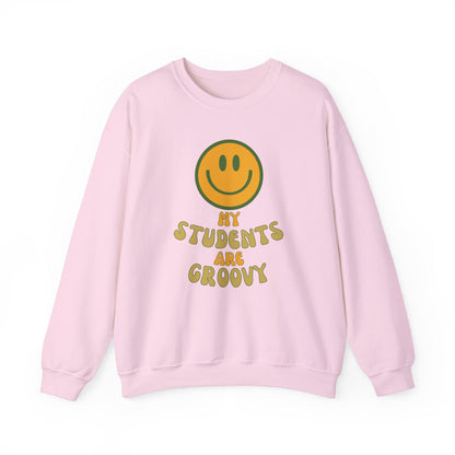 Groovy Student Sweatshirt for Teachers, Unisex Crewneck, Gift for Educators, Classroom Apparel, Funny Teacher Sweatshirt