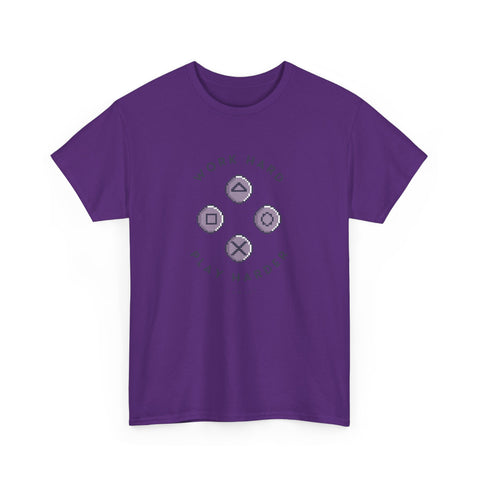 Work Hard Play Hard Unisex Heavy Cotton Tee