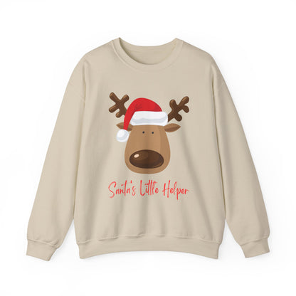 Santa's Little Helper Sweatshirt | Cozy Holiday Apparel, Christmas Gift, Unisex Crewneck, Winter Fashion, Casual Wear