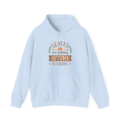 Autumn Leaves Falling Unisex Hoodie, Fall Season Sweatshirt, Cozy Hooded Jumper, Nature Lover Gift, Warm Pullover, Fall Clothing