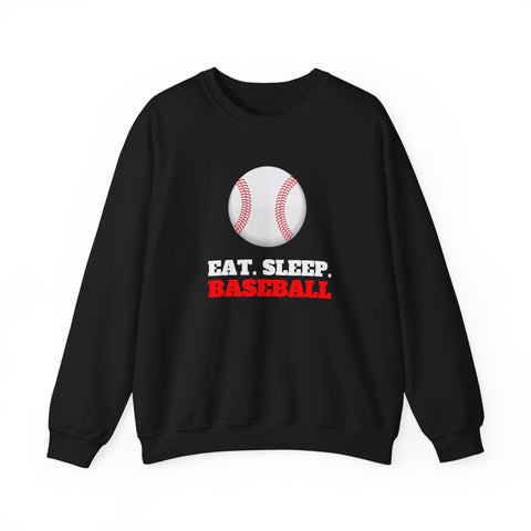 Baseball Sweatshirt - Eat Sleep Baseball, Unisex Crewneck, Gift for Baseball Fans, Sports Apparel, Cozy Sweatshirt