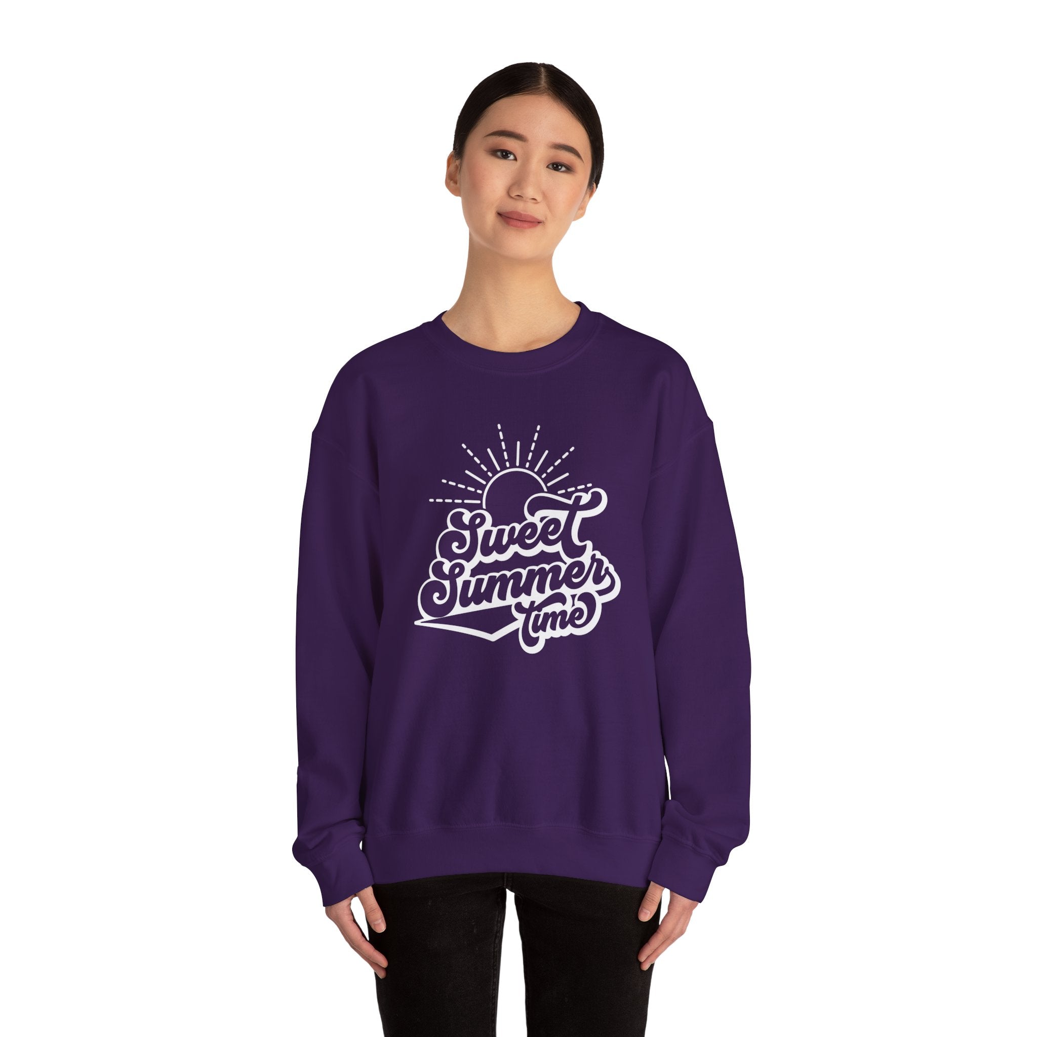 Summer Vibes Crewneck Sweatshirt, Cozy Unisex Pullover, Perfect for Beach Days, Gift for Summer Lovers, Matching Family Outfit