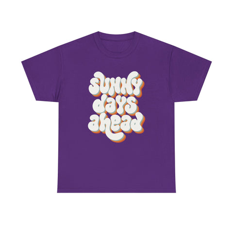Retro Sunny Days Ahead Tee, Unisex Graphic Shirt for Summer Fun & Festivals, Casual Wear, Eco-Friendly Gift Shirt, Vintage Style T-Shirt