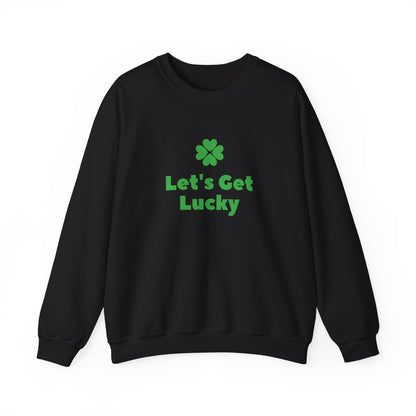 St Patrick's Day Unisex Heavy Blend™ Crewneck Sweatshirt, Let's Get Lucky